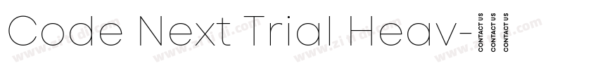 Code Next Trial Heav字体转换